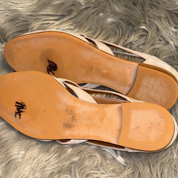 EUC Jeffrey Campbell Anthropologie Canela Woven Oxfords Tie Front Beige Size 9 - Picture 9 of 12